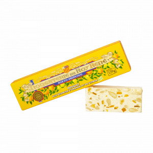 Barre de nougat aux agrumes bio du Roy René